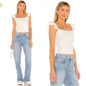 NWT $59 BB Dakota Sweetest Thing Top in Ivory Small Revolve Shopbop